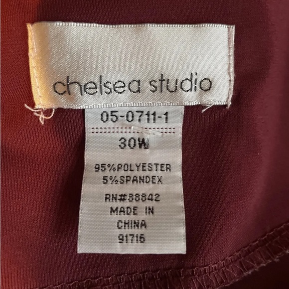 Chelsea Studio Size 30W Women’s Midi Dress Maroon Any Occasion Any Season A+++++ - Picture 6 of 6